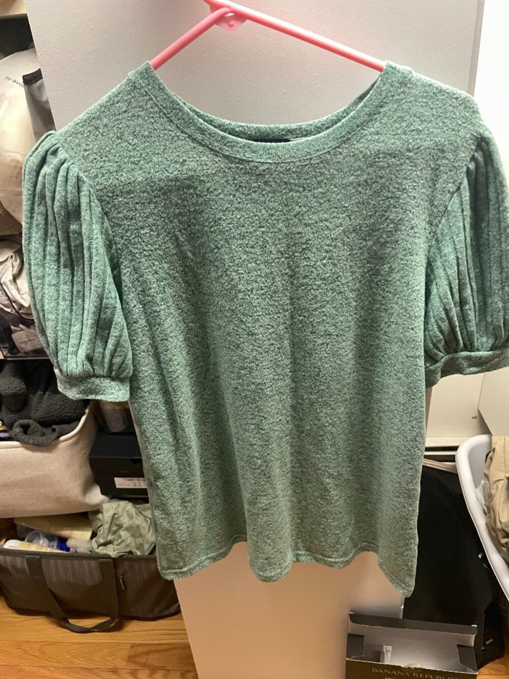 Green Short-sleeved sweater Size M